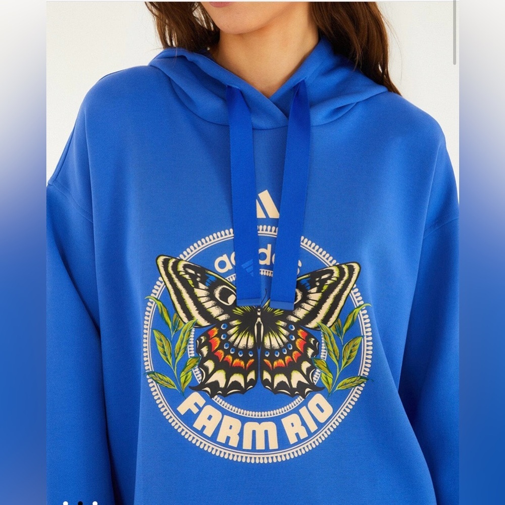 NWT FARM RIO x ADIDAS “Move Like a Butterfly” Moletom – XS - Picture 2 of 5